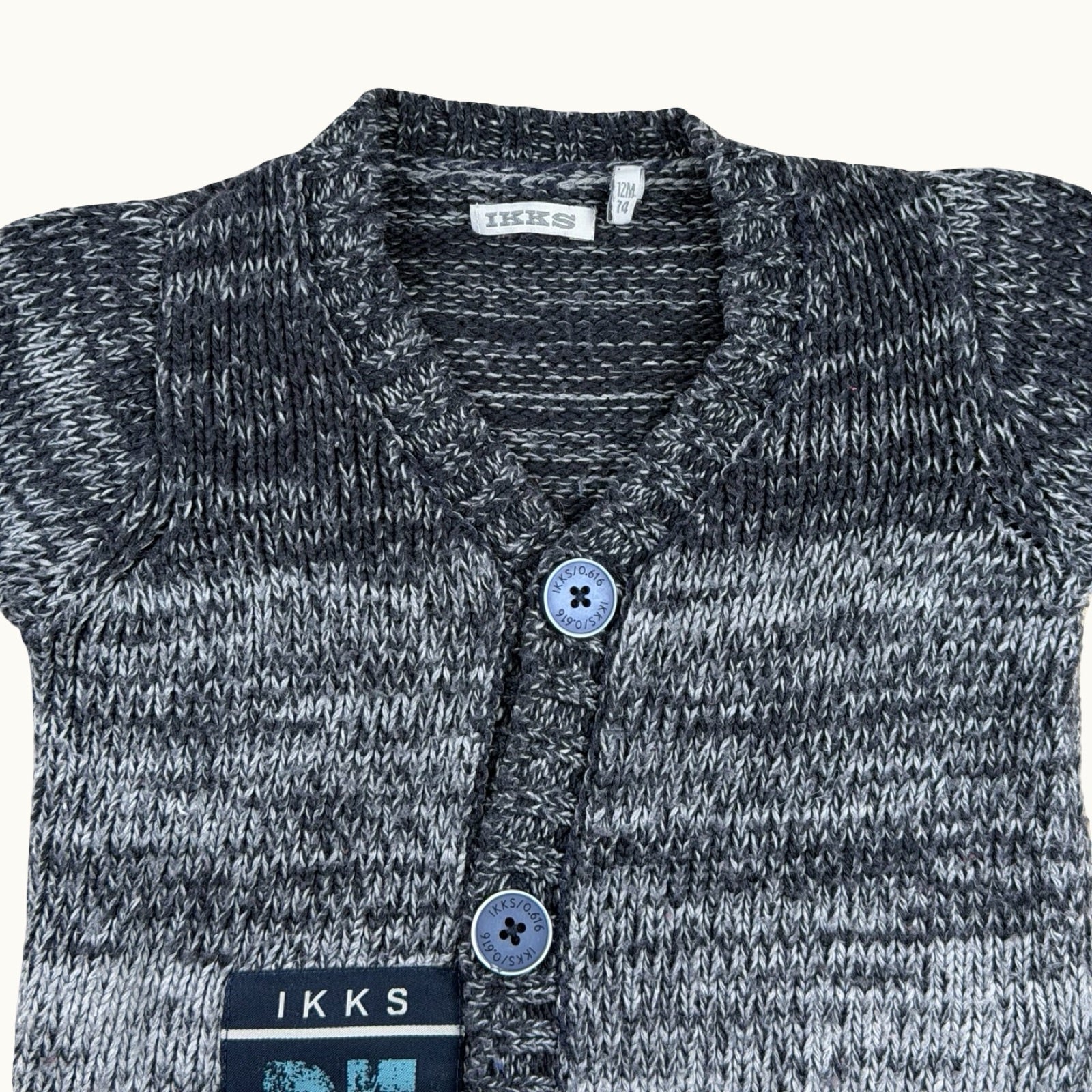 Gilet tricot chiné IKKS - 12 mois