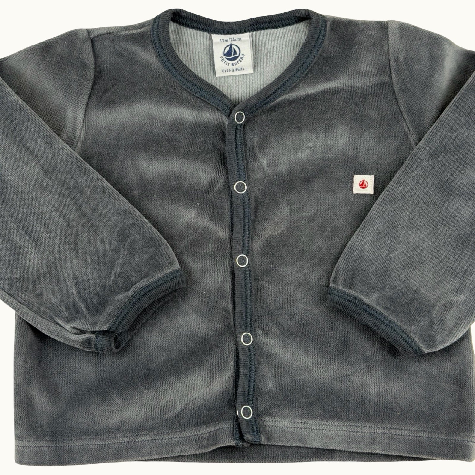 Gilet velours Petit Bateau -12 mois