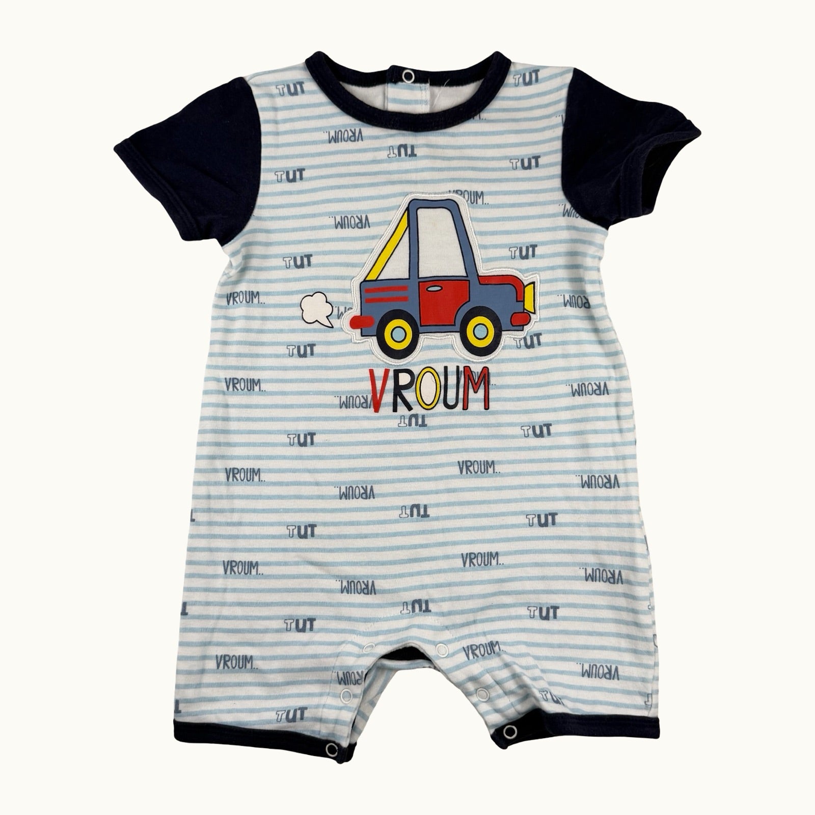 Combishort "vroum" - 12 mois