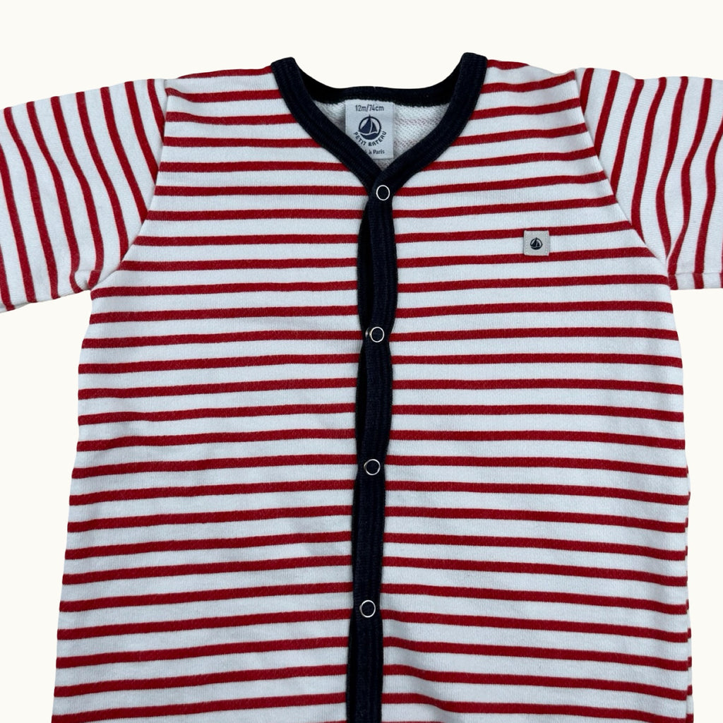 Pyjama rayé Petit Bateau - 12 mois
