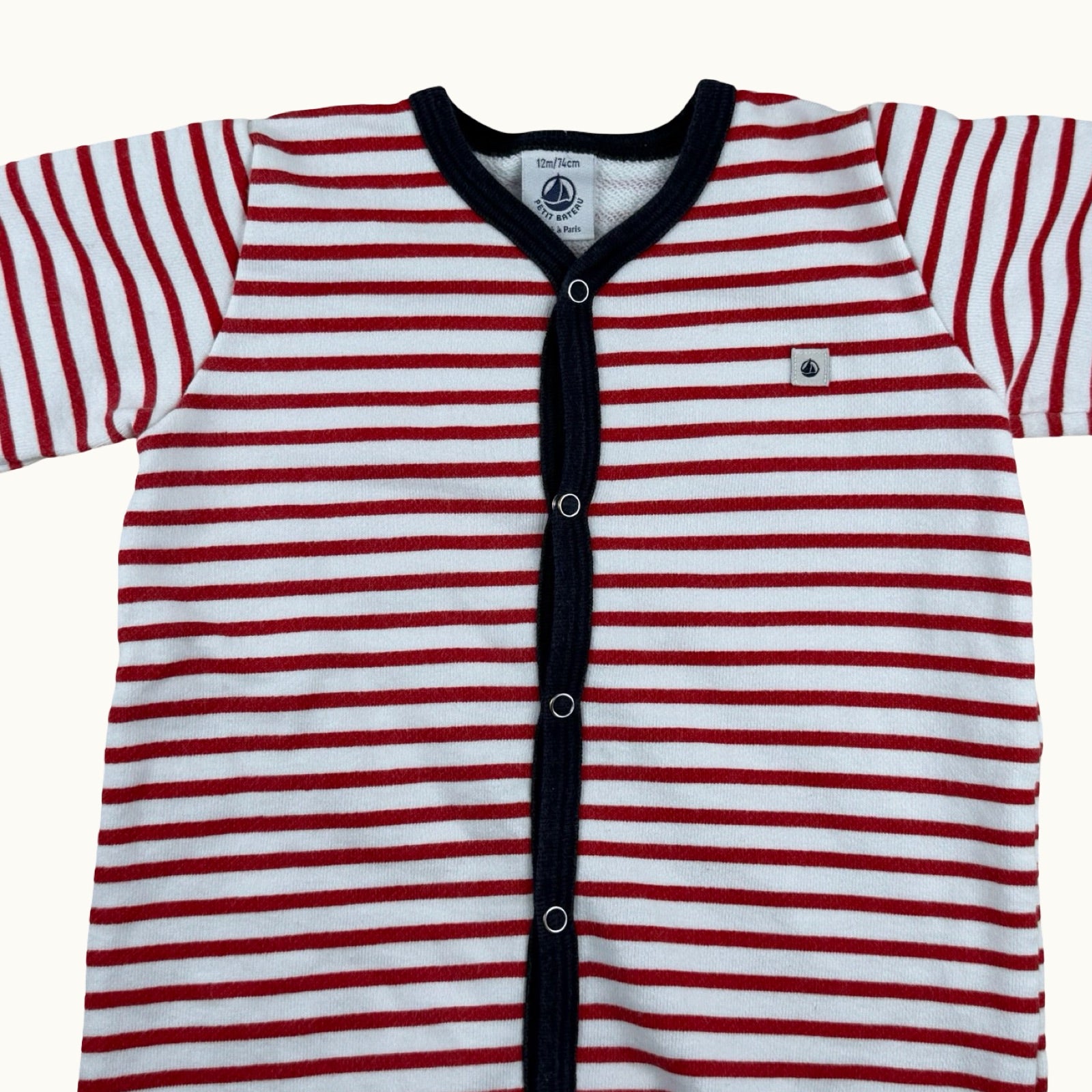 Pyjama rayé Petit Bateau - 12 mois