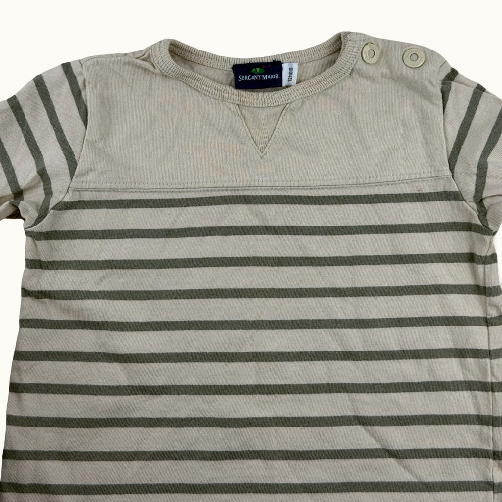T-shirt manches longues rayé Sergent Major - 12 mois