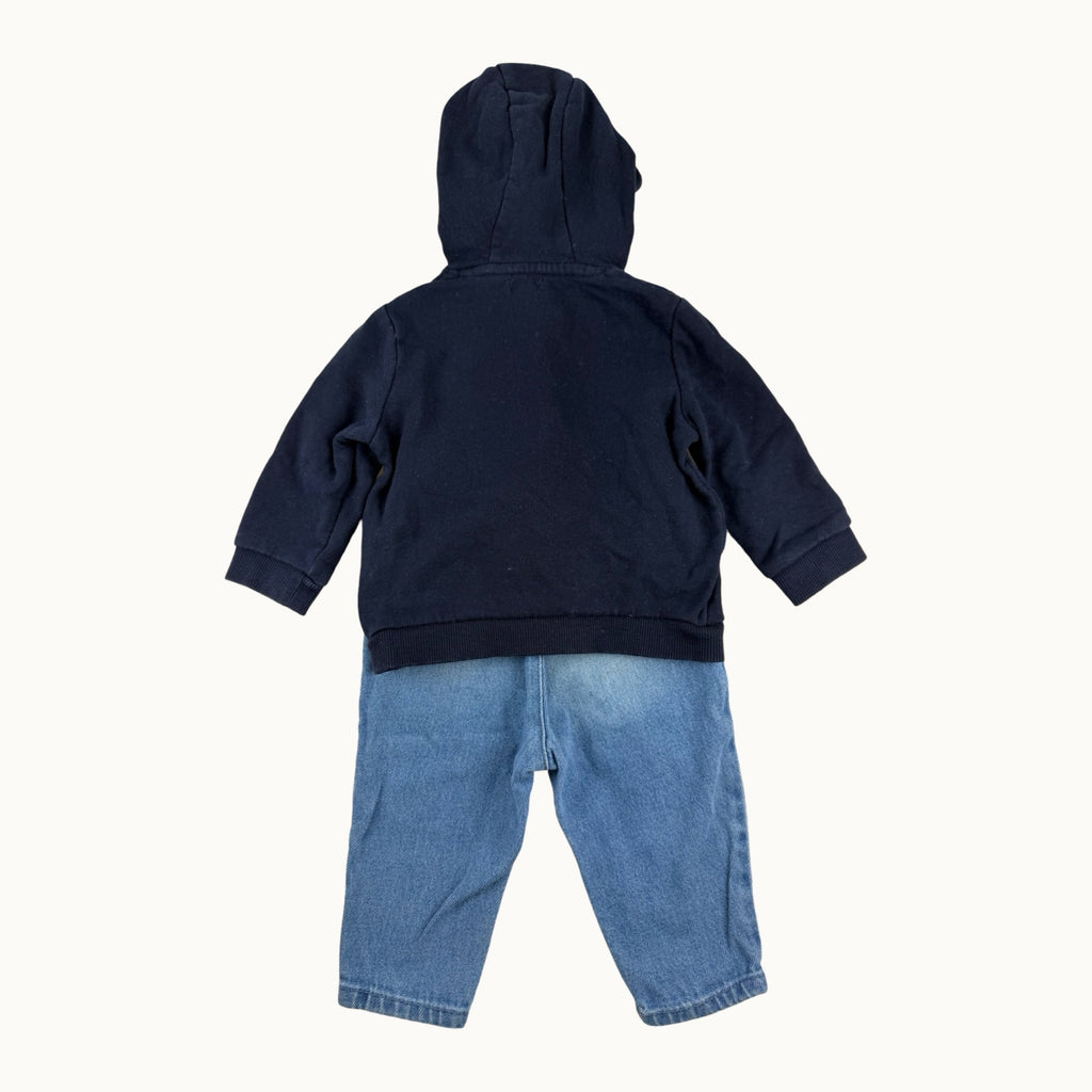 Ensemble veste et jean - 12 mois
