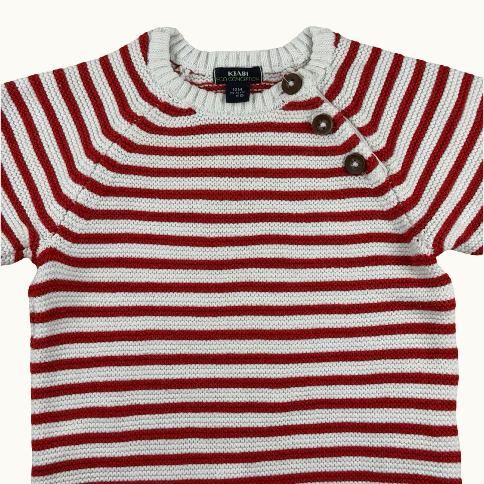 Pull en maille marinière - 12 mois