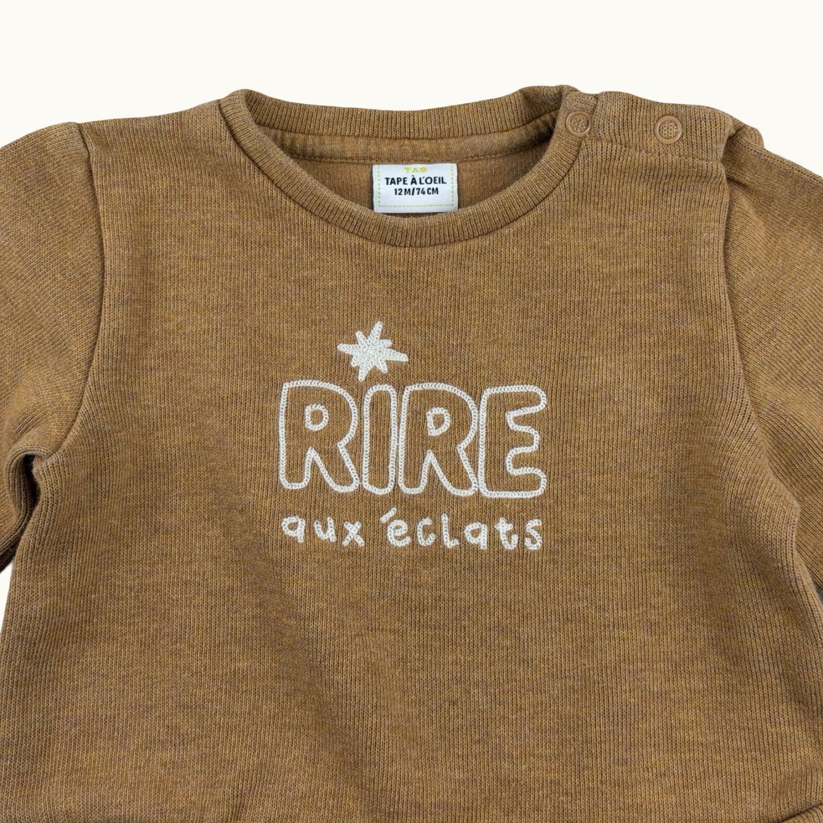 Pull "rire aux éclats" TAO - 12 mois