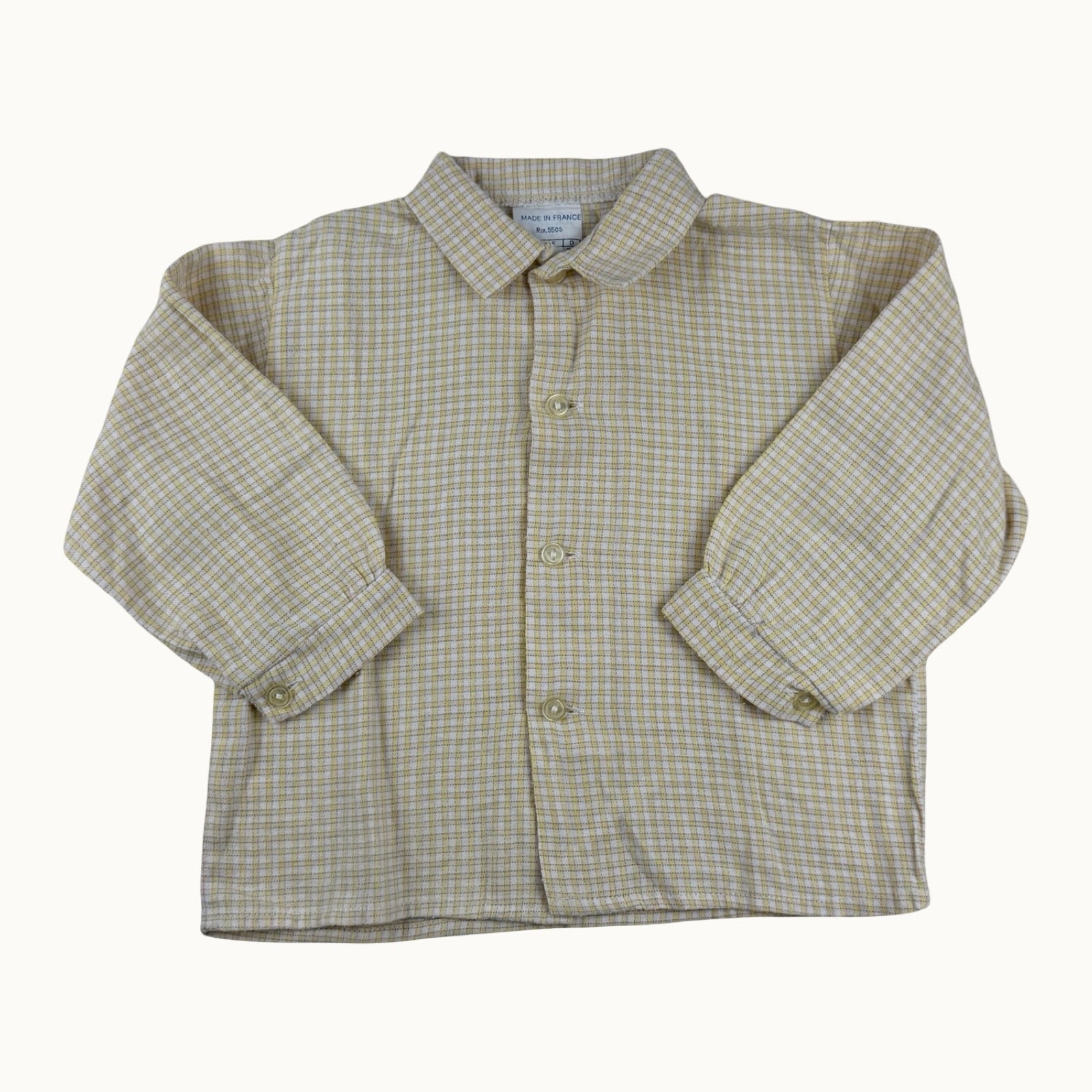 Chemise vintage Made in France -12 mois