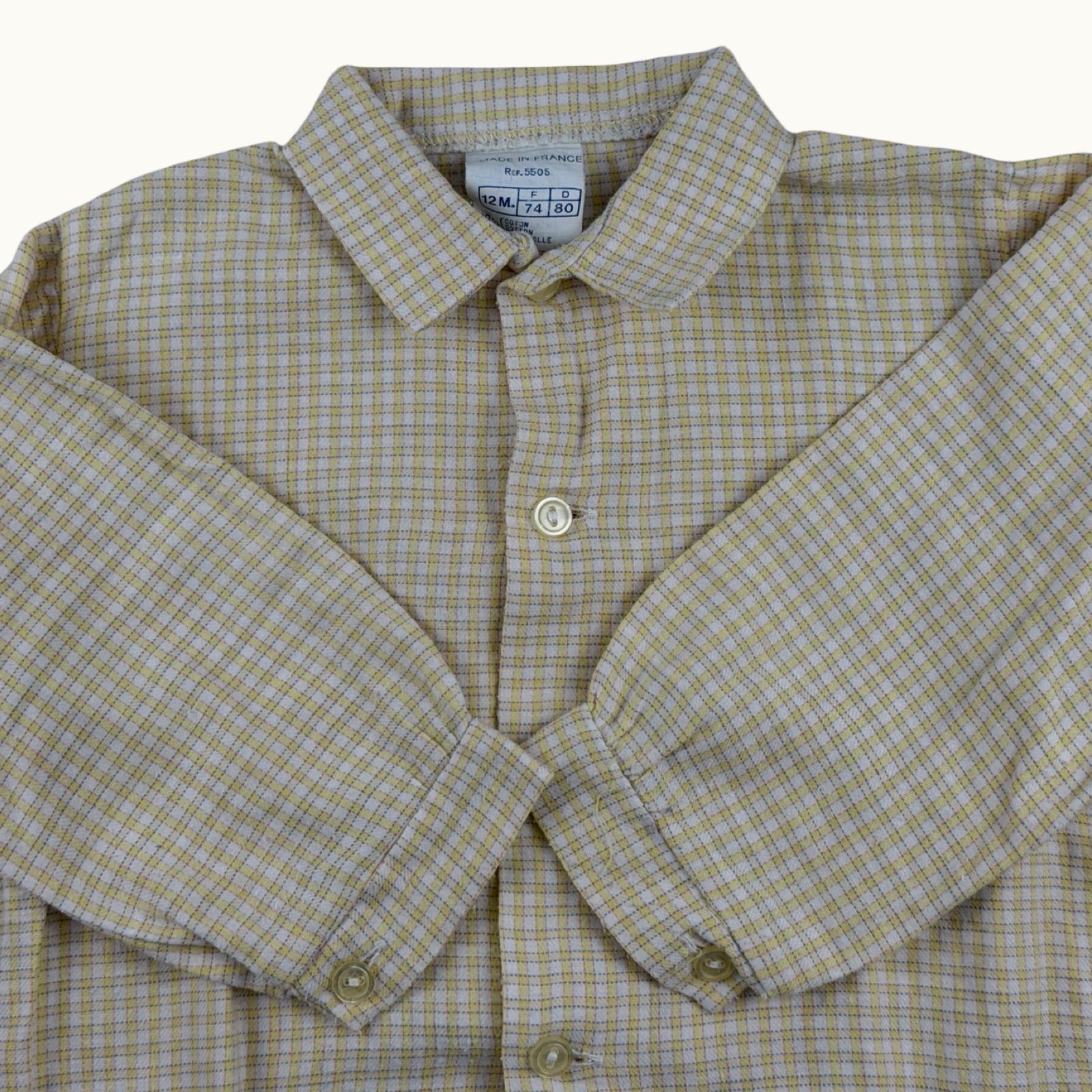 Chemise vintage Made in France -12 mois