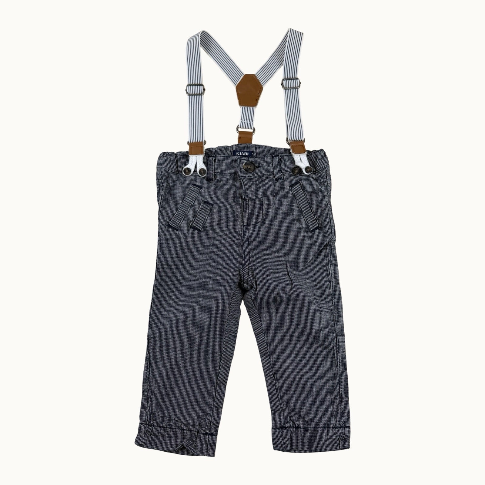 Pantalon avec bretelles amovibles - 12 mois