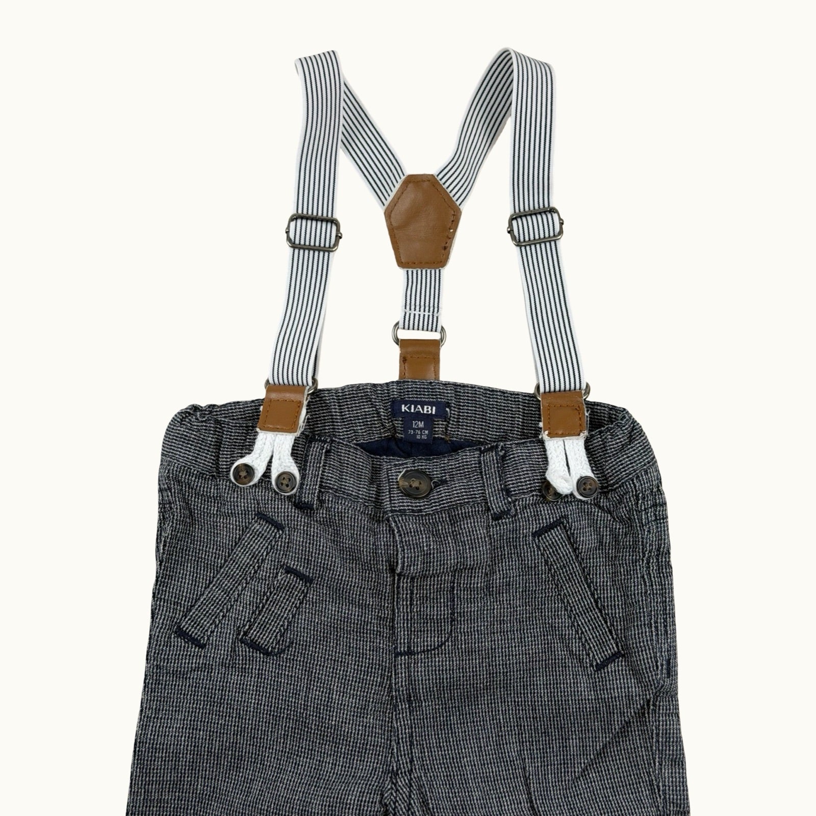 Pantalon avec bretelles amovibles - 12 mois