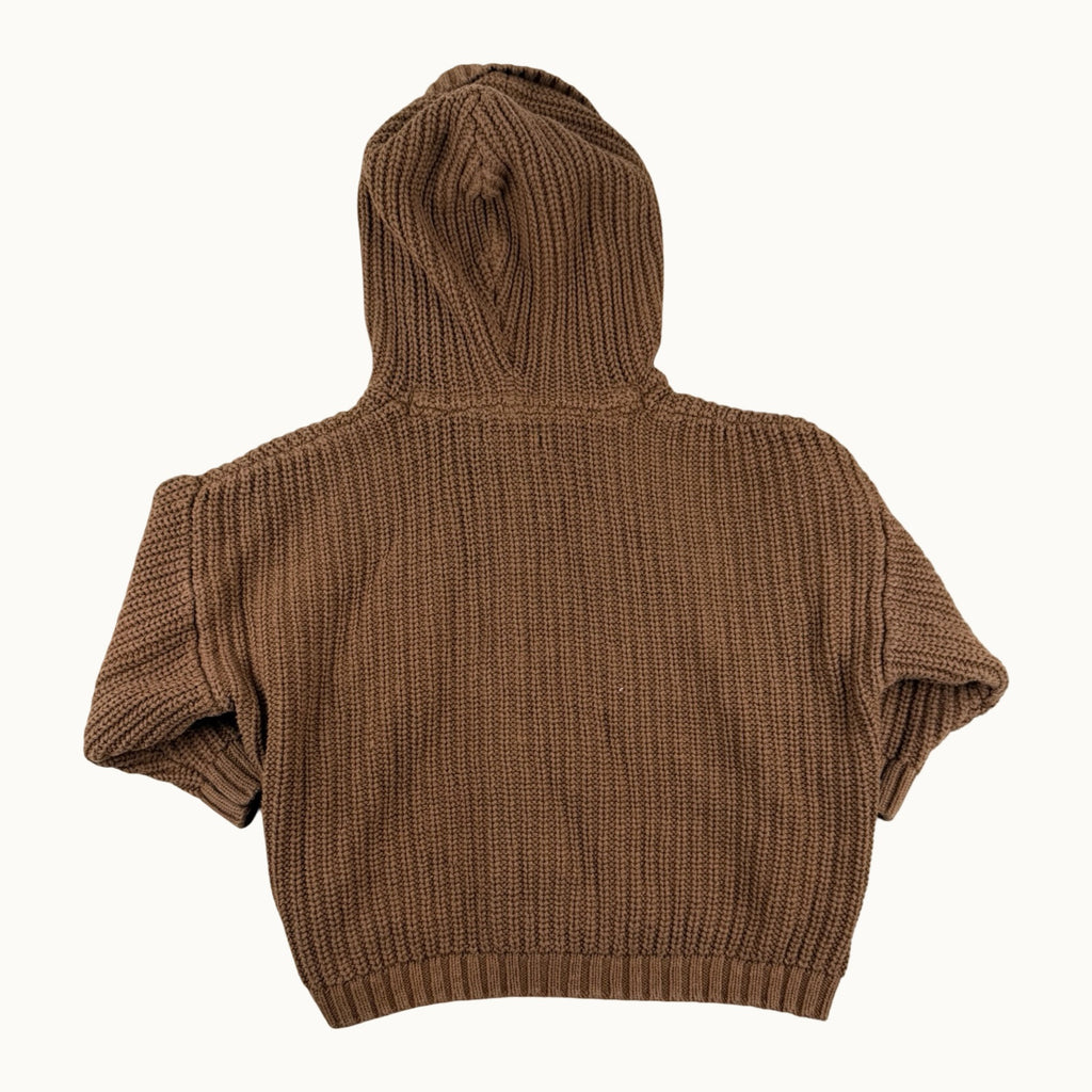 Veste en tricot avec capuche - 12 mois