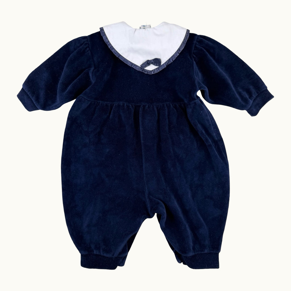 Combinaison velours avec col - 3 mois