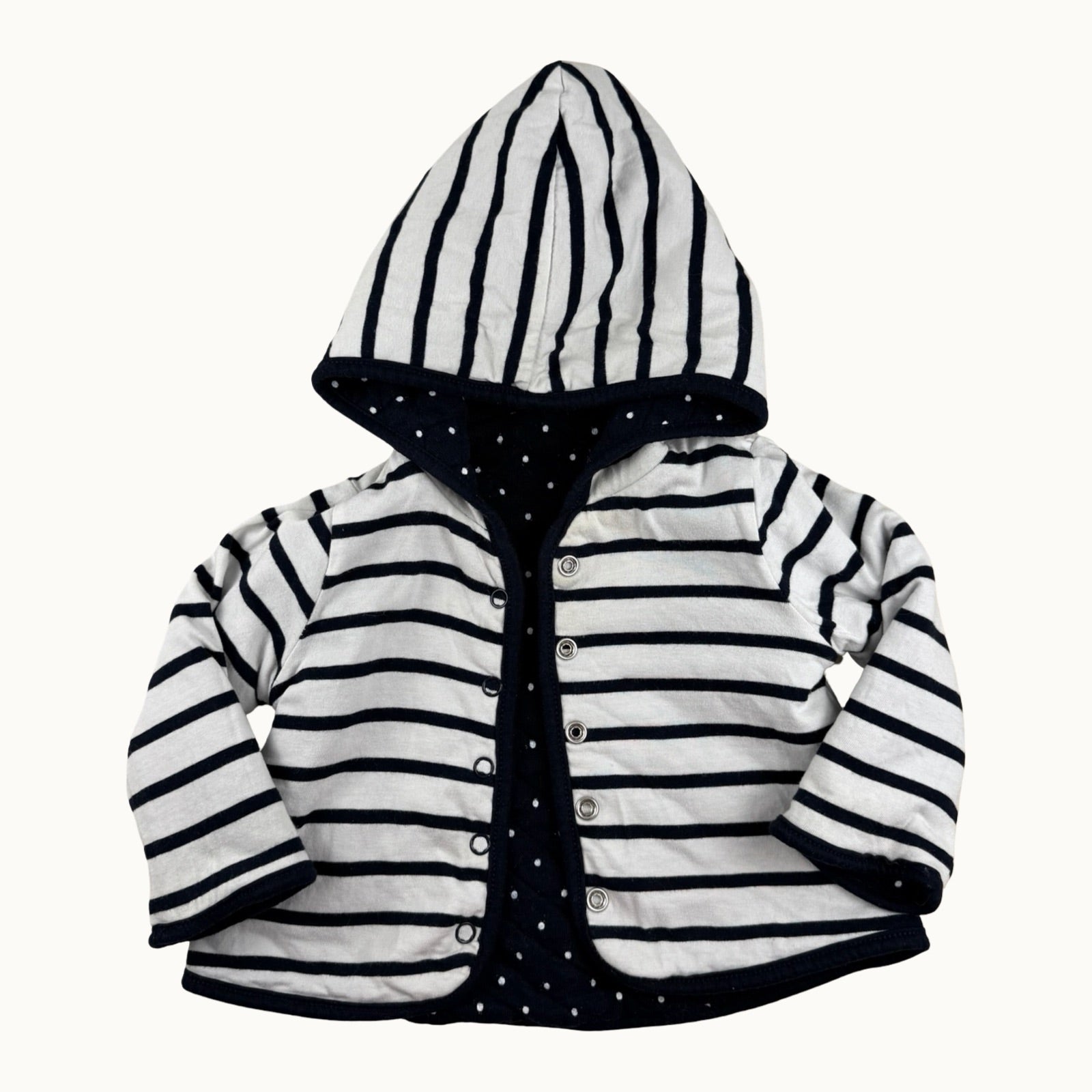 Veste à capuche réversible Terre de Marins - 9 mois