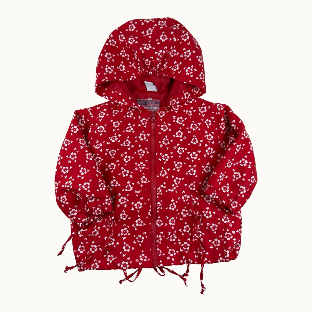 Coupe-vent fleuri à capuche Zara - 9 mois