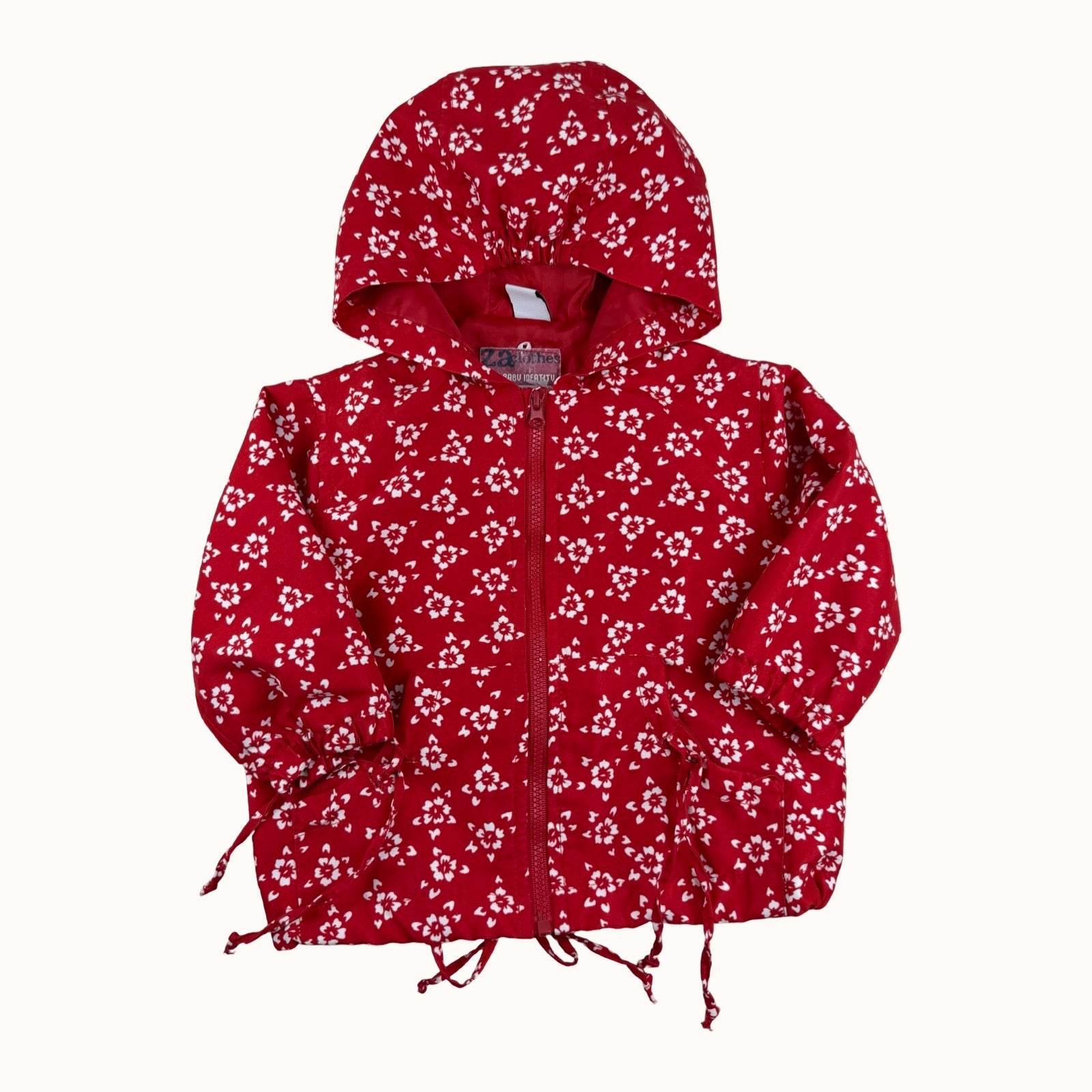 Coupe-vent fleuri à capuche Zara - 9 mois