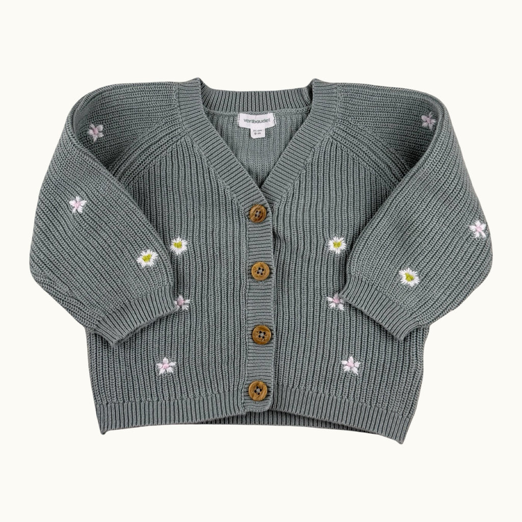Cardigan en maille brodé Vertbaudet - 9 mois