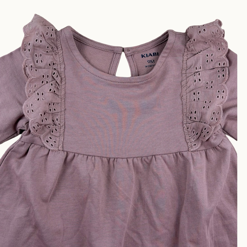 Robe avec volants épaules - 9 mois