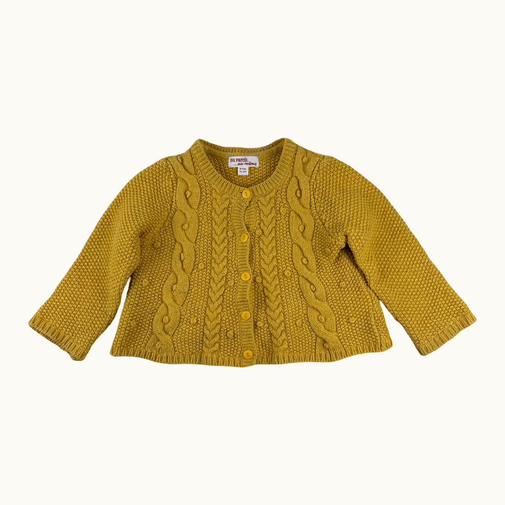 Gilet tricot torsadé DPAM - 9 mois