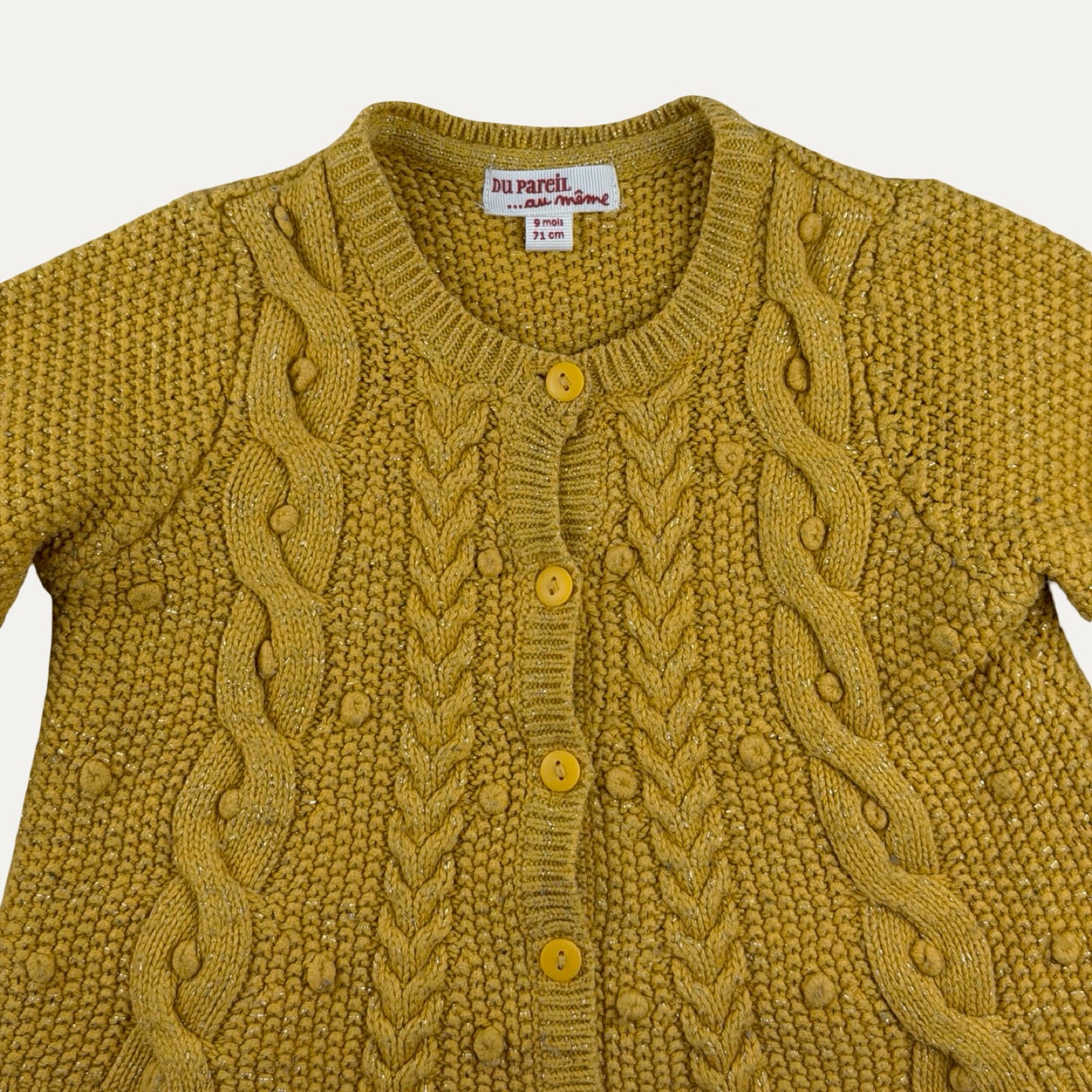 Gilet tricot torsadé DPAM - 9 mois