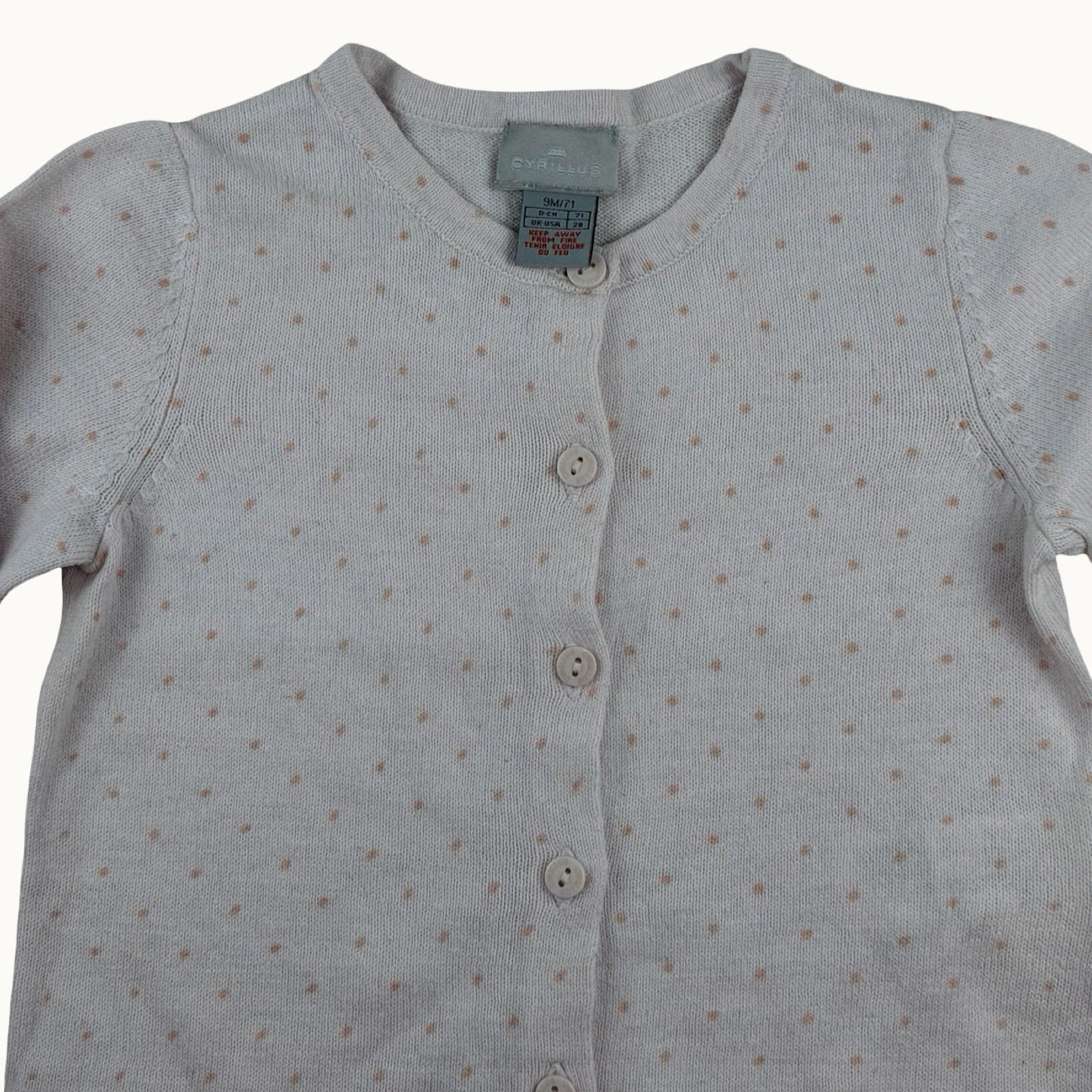 Cardigan à pois Cyrillus - 9 mois