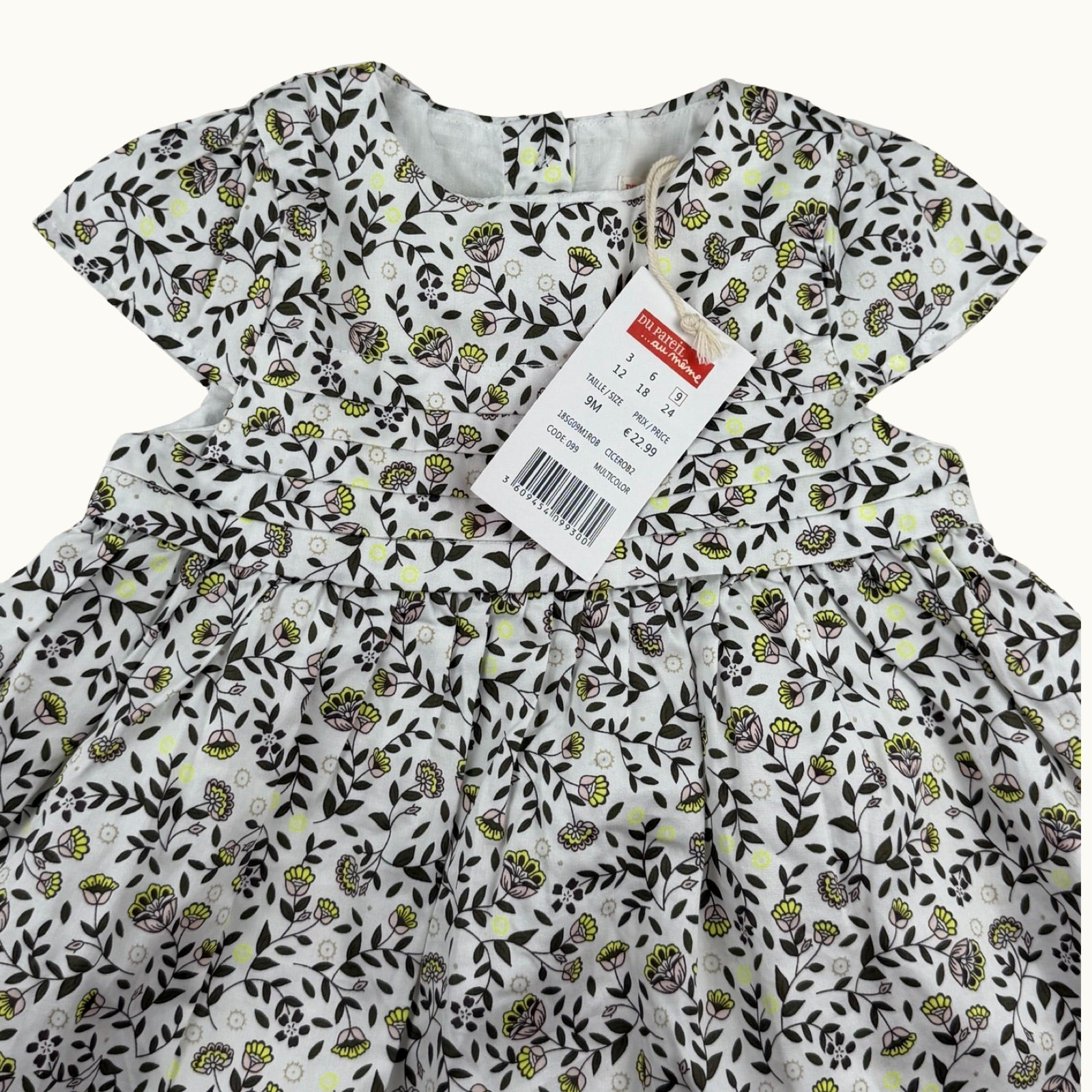 Robe fleurie DPAM - 9 mois