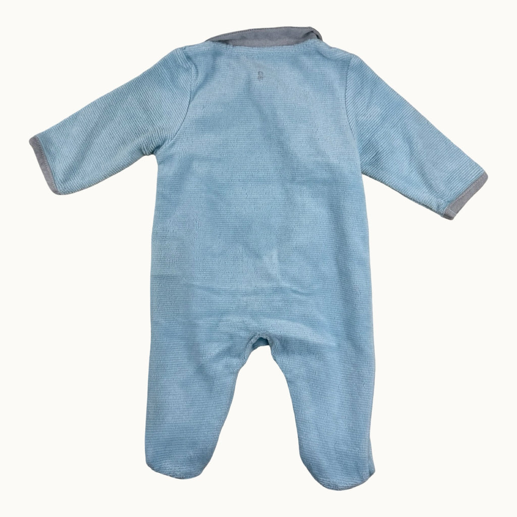 Pyjama en velours ourson Obaïbi - 0 mois