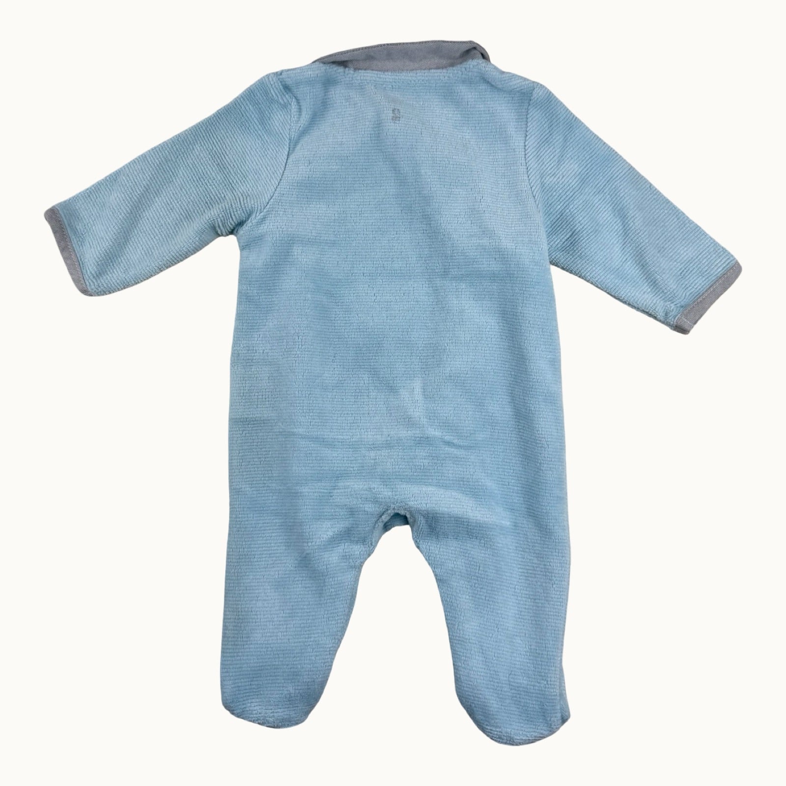 Pyjama en velours ourson Obaïbi - 0 mois