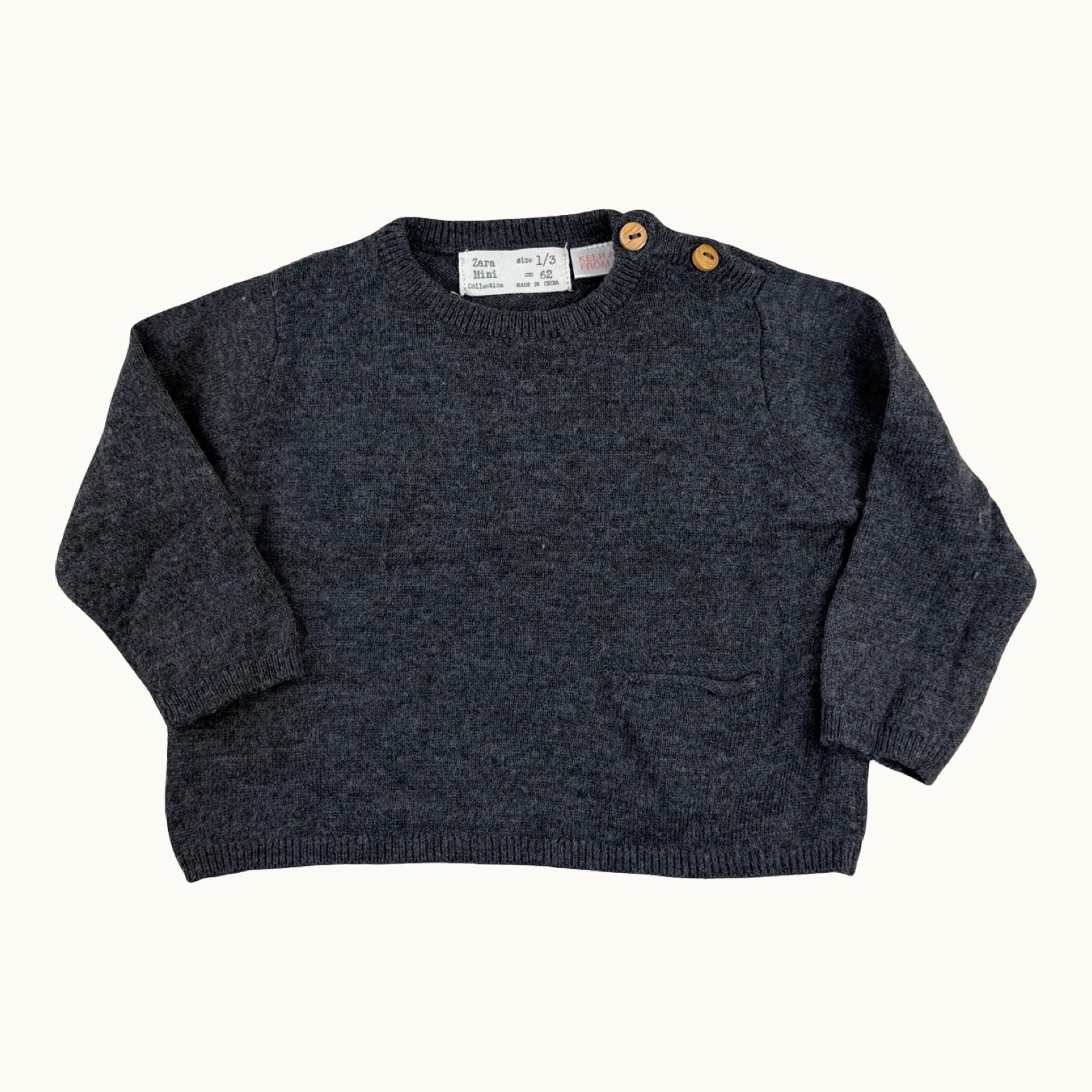 Pull tricot fin Zara - 3 mois