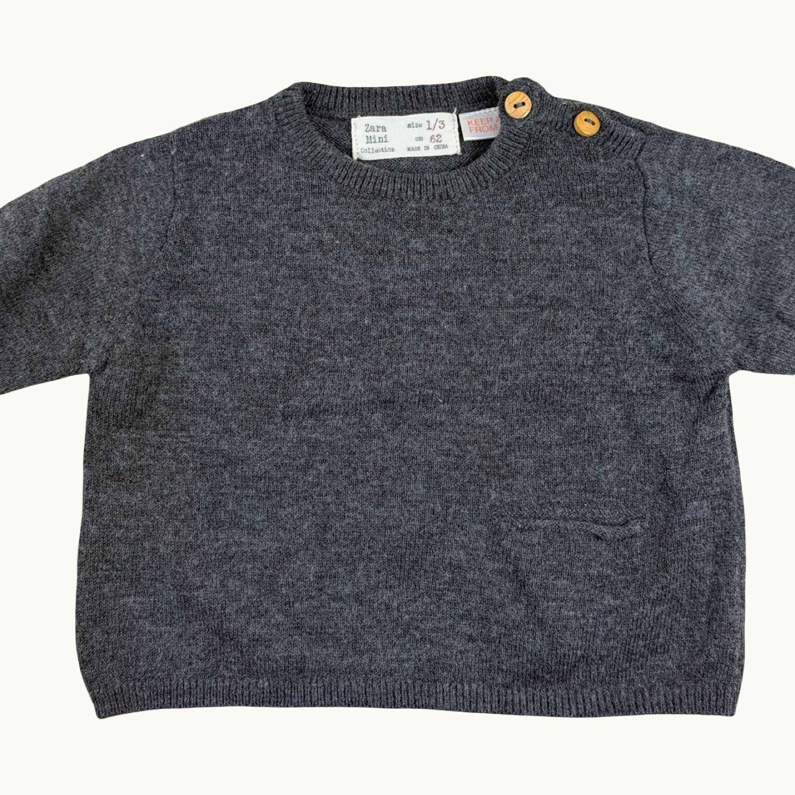 Pull tricot fin Zara - 3 mois