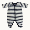 Pyjama en velours rayé Petit Bateau -1 mois