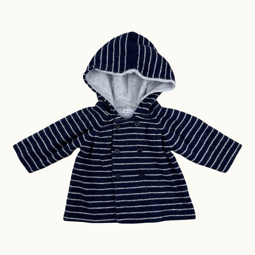 Veste en maille à capuche Bout'chou - 1 mois