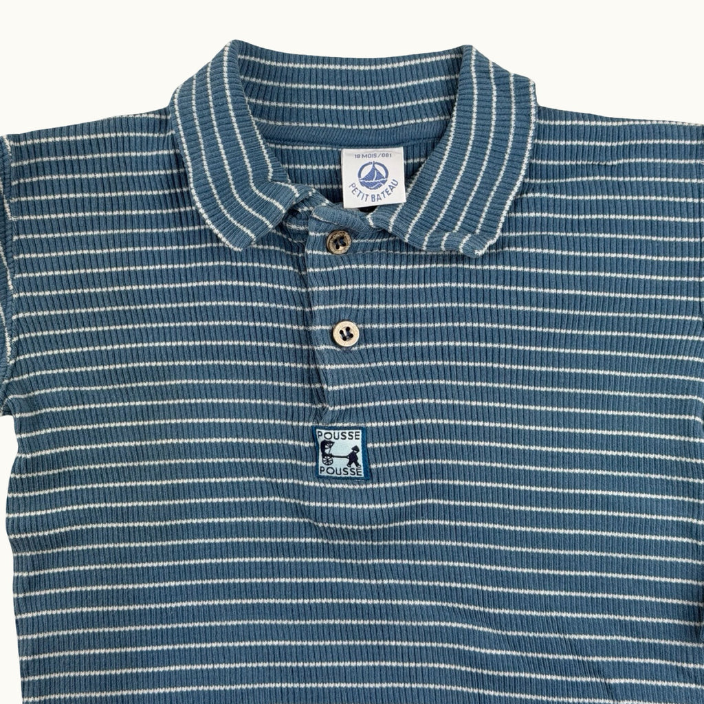 Polo manches longues Petit Bateau - 18 mois