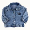 Veste en jean brodée - 6 mois
