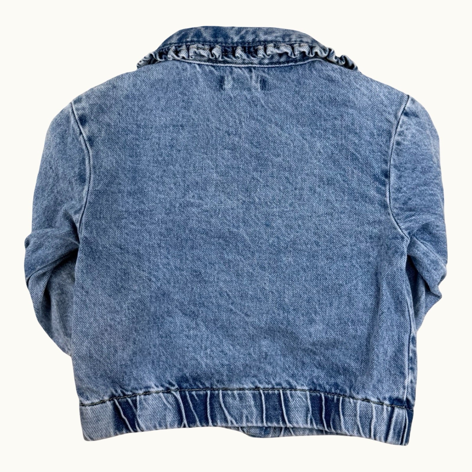 Veste en jean brodée - 6 mois
