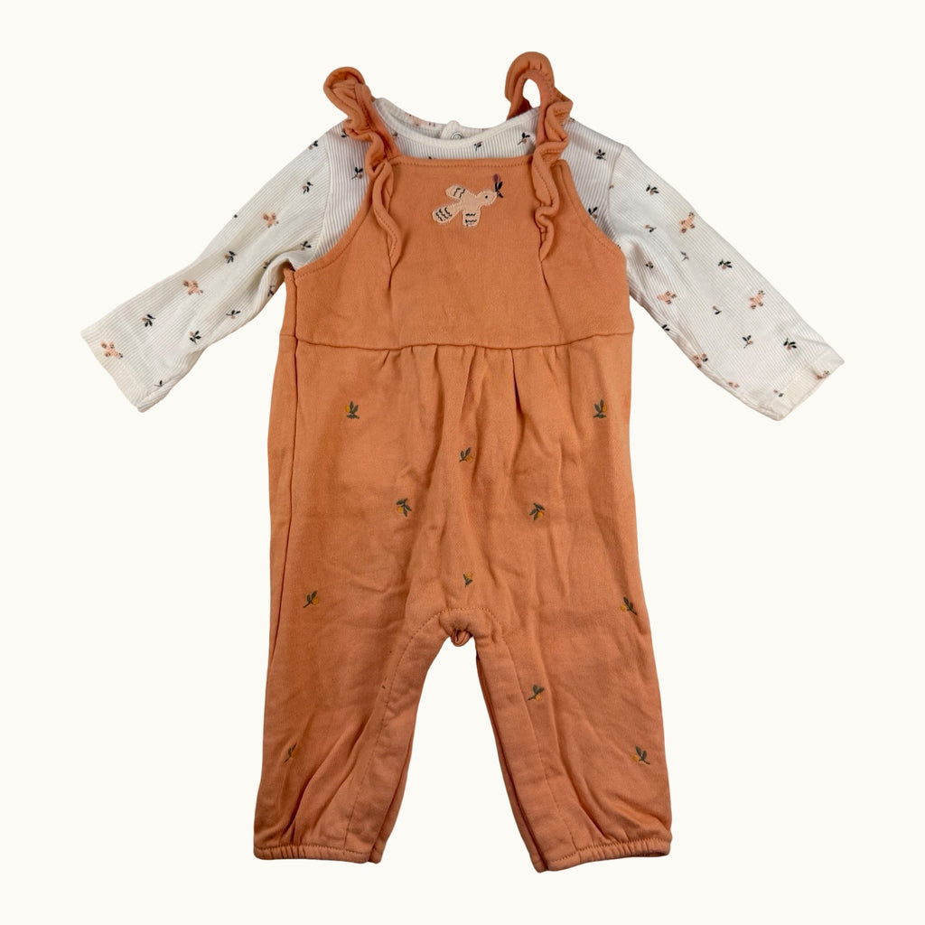 Ensemble 2 pièces combinaison et t-shirt - 6 mois