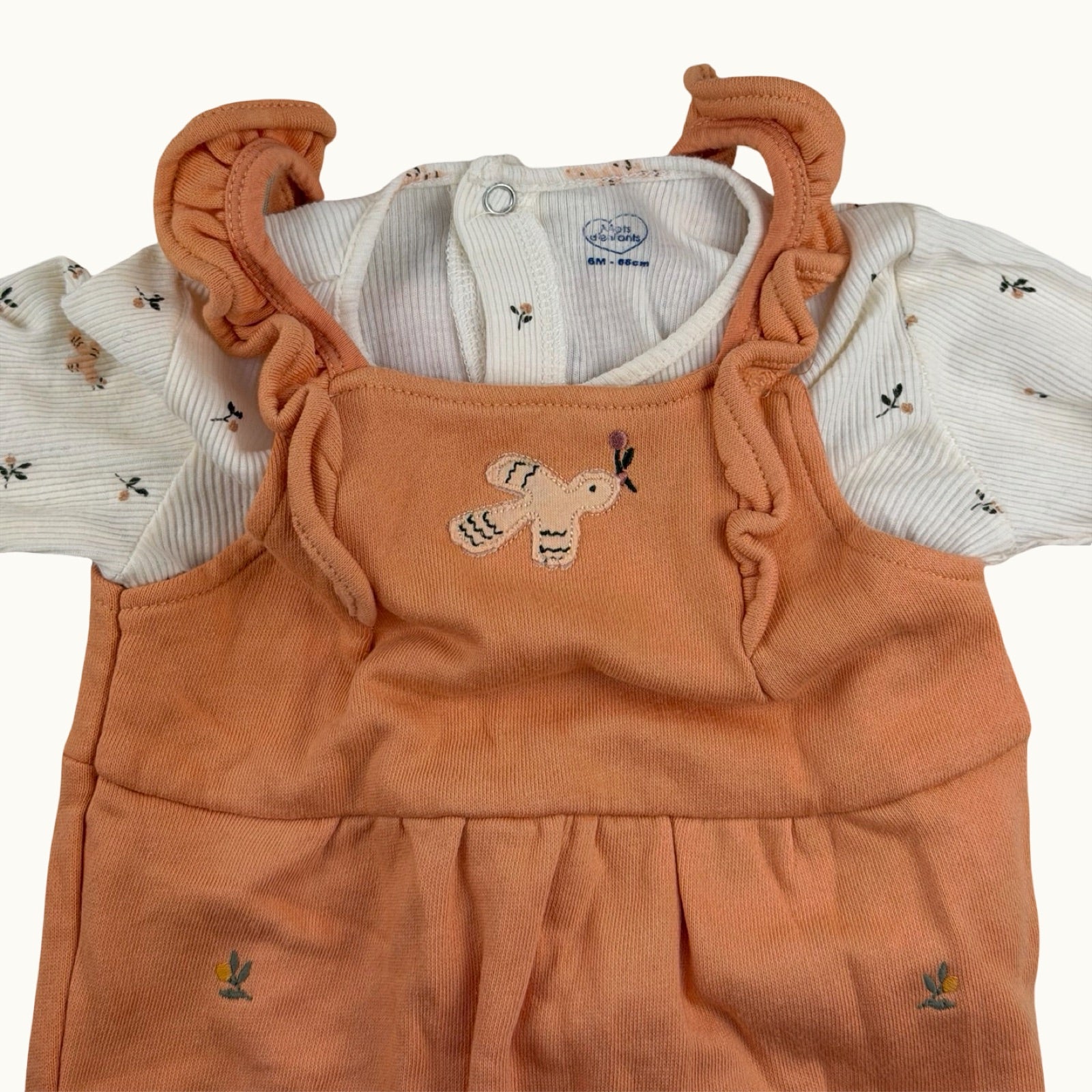 Ensemble 2 pièces combinaison et t-shirt - 6 mois