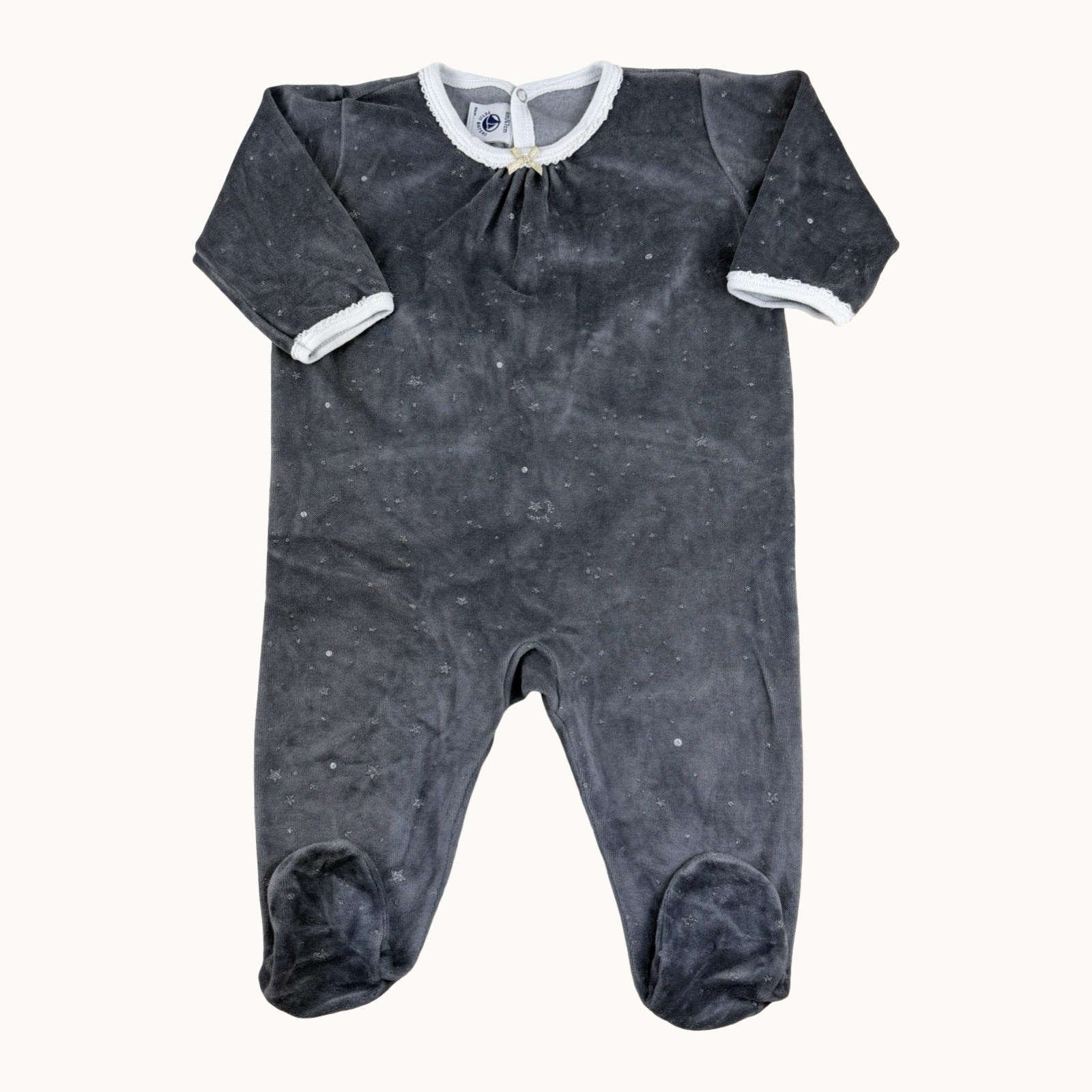 Pyjama en velours Petit Bateau - 6 mois