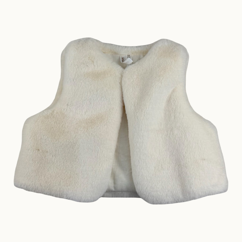 Gilet sans manches fausse fourrure - 6 mois