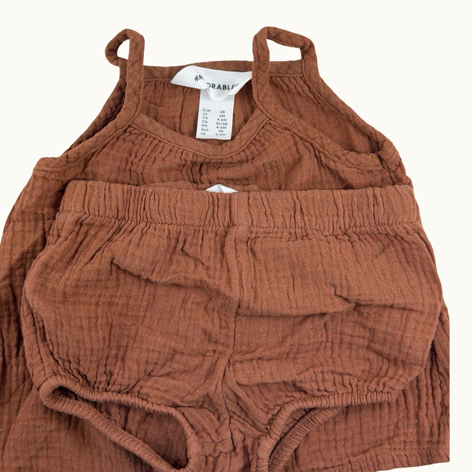 Ensemble en gaze de coton H&M - 6 mois