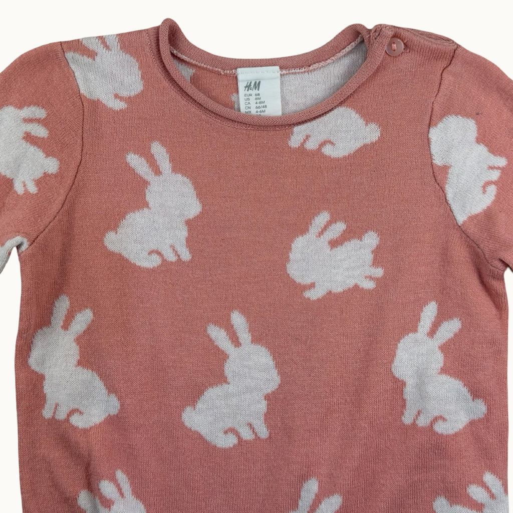 Pull avec lapins H&M - 6 mois