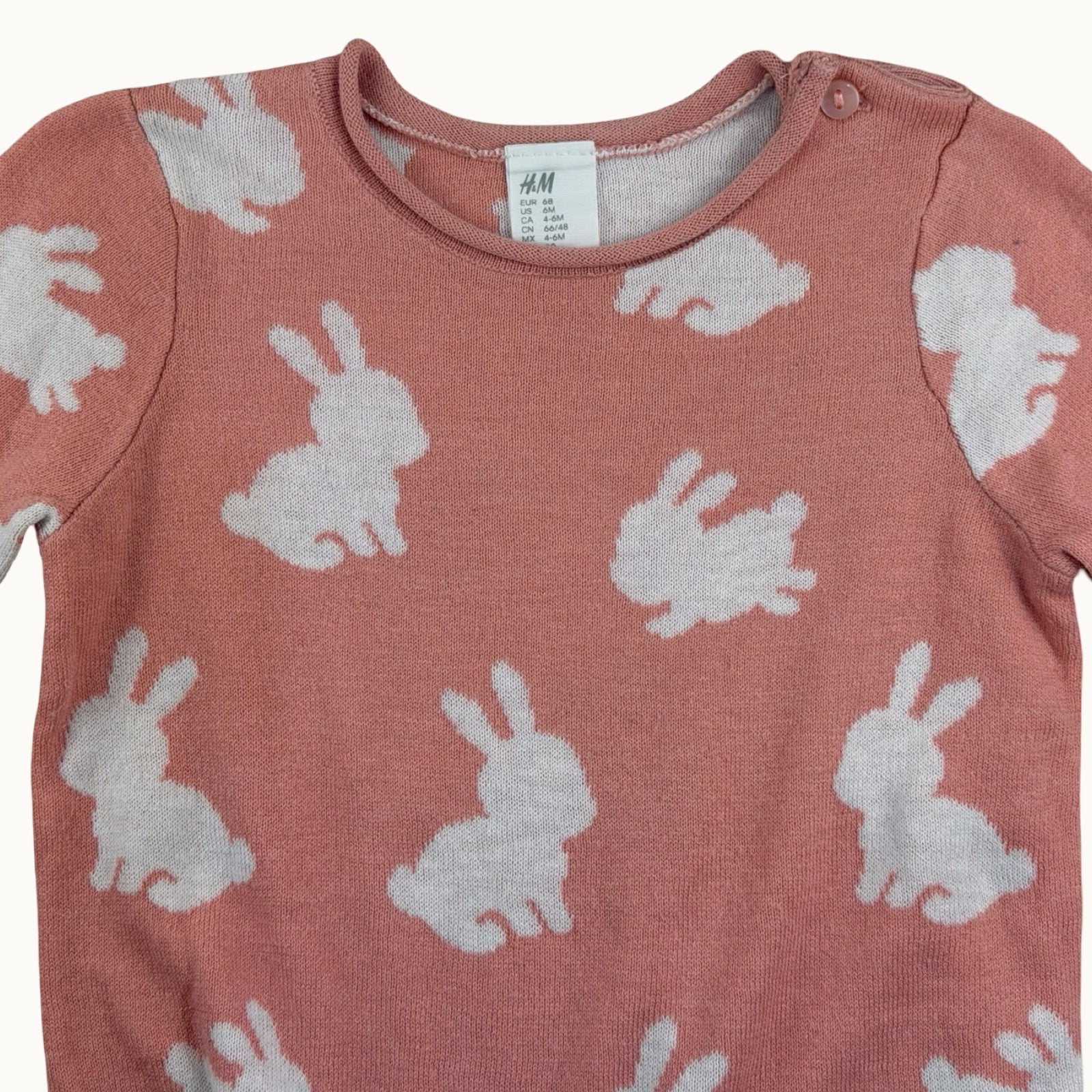 Pull avec lapins H&M - 6 mois
