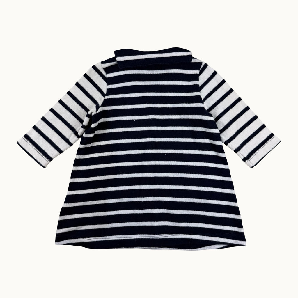 Robe marinière avec col Petit Bateau - 6 mois