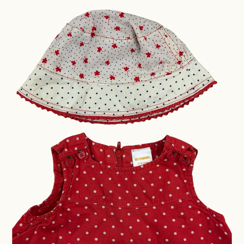 Ensemble robe et chapeau - 6 mois