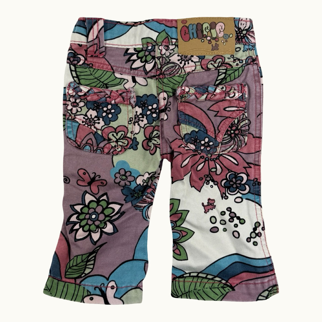 Jean imprimé fleuri vintage Chipie - 6 mois
