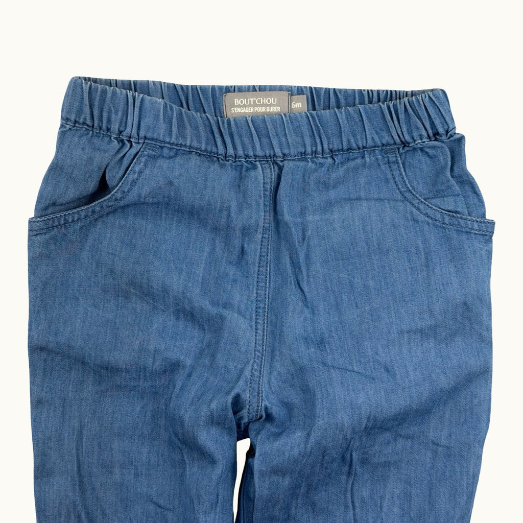 Pantalon façon jean Bout'chou - 6 mois
