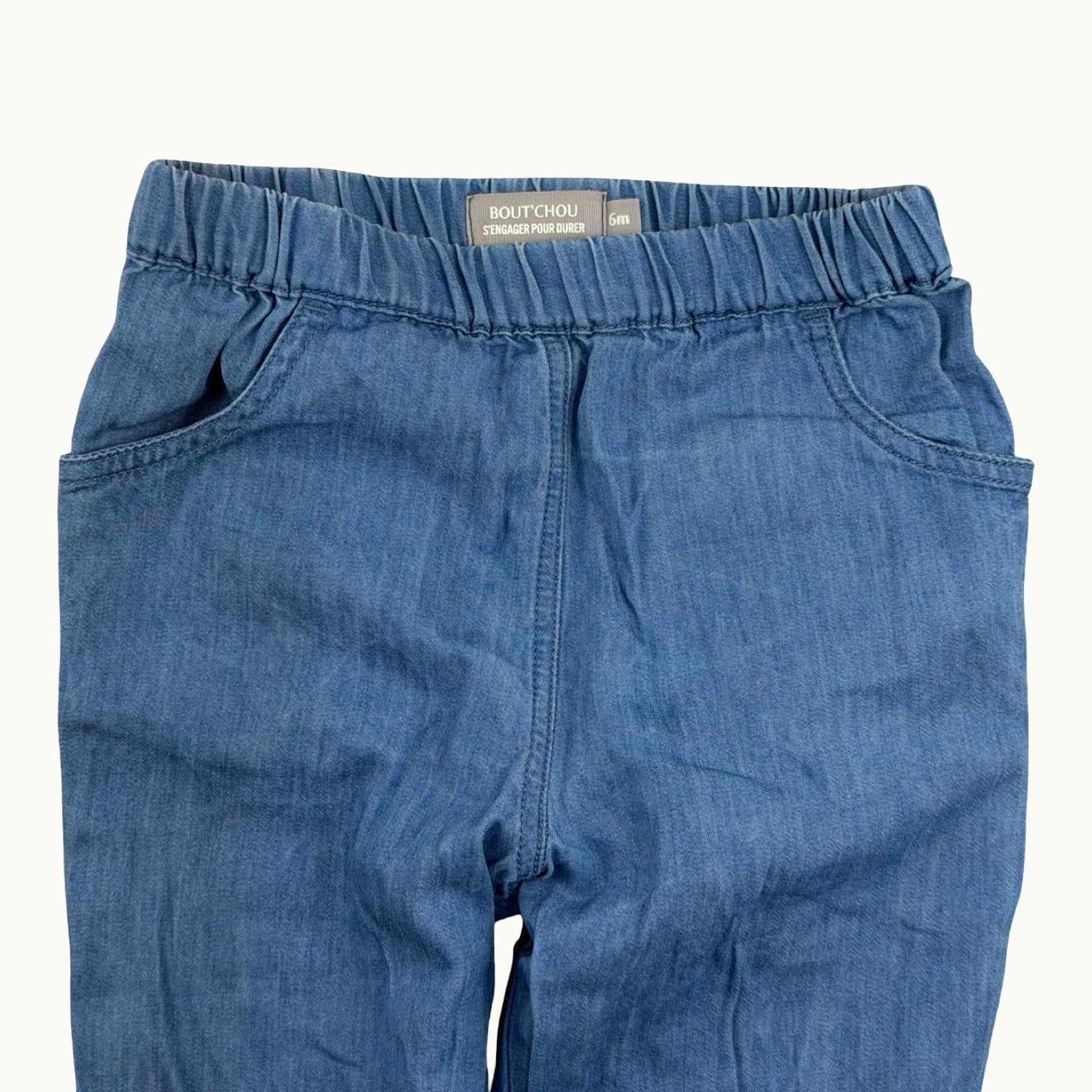 Pantalon façon jean Bout'chou - 6 mois
