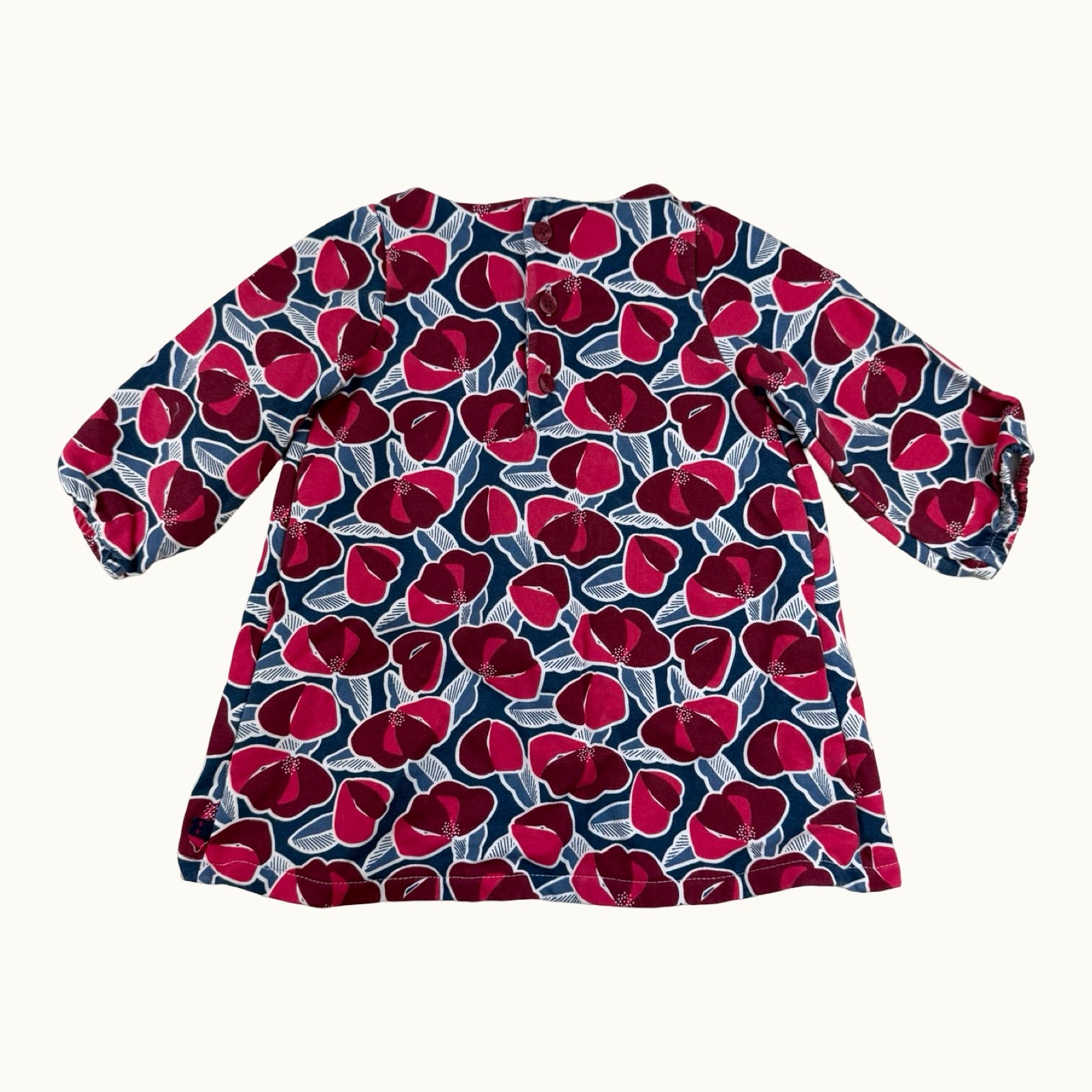Robe imprimé fleurs Obaïbi - 6 mois