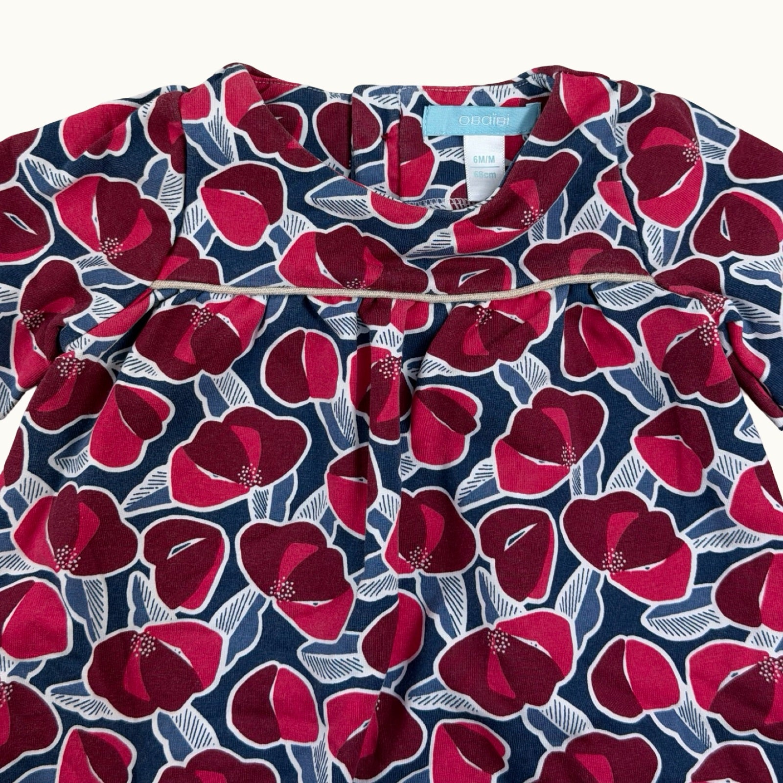 Robe imprimé fleurs Obaïbi - 6 mois