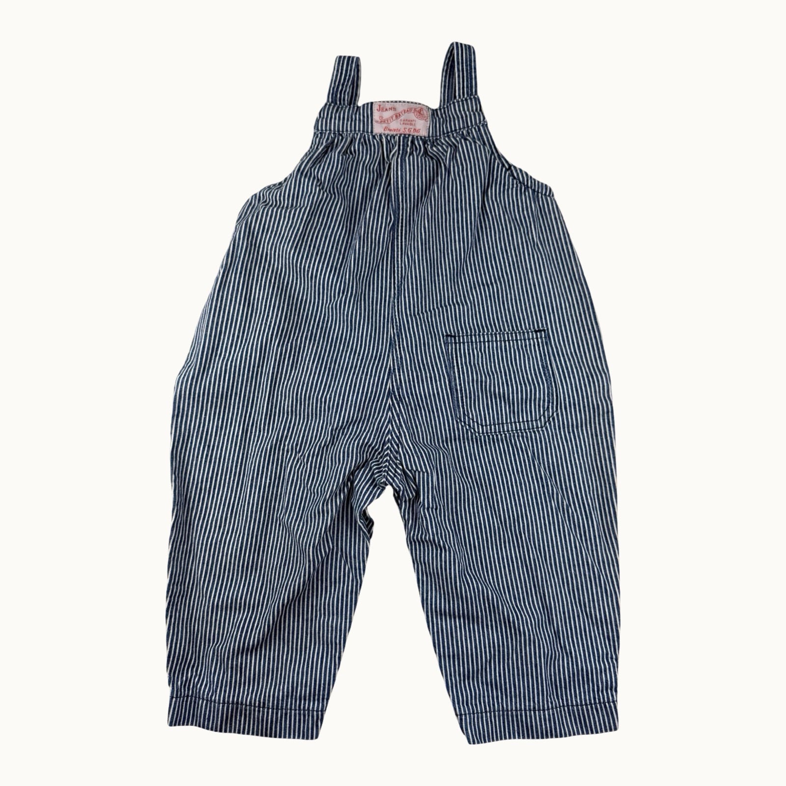 Salopette rayée Petit Bateau - 12 mois