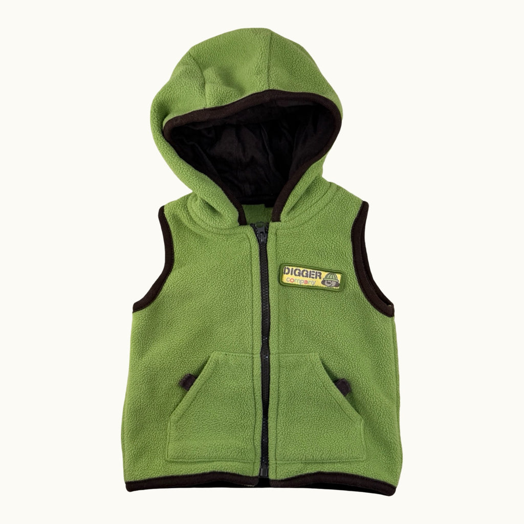 Veste polaire à capuche sans manches - 6 mois