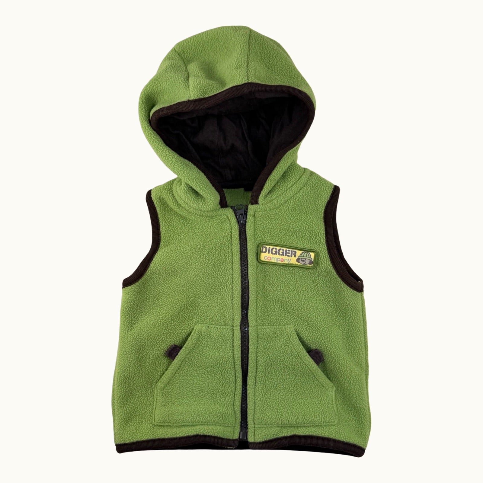 Veste polaire à capuche sans manches - 6 mois